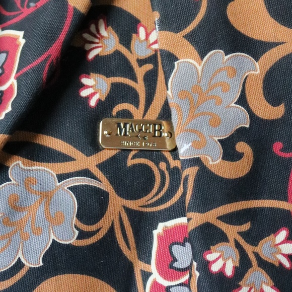 MaggiB Floral Handbag Crossbody Hobo Bag Purse Black Red Yellow - Picture 3 of 10